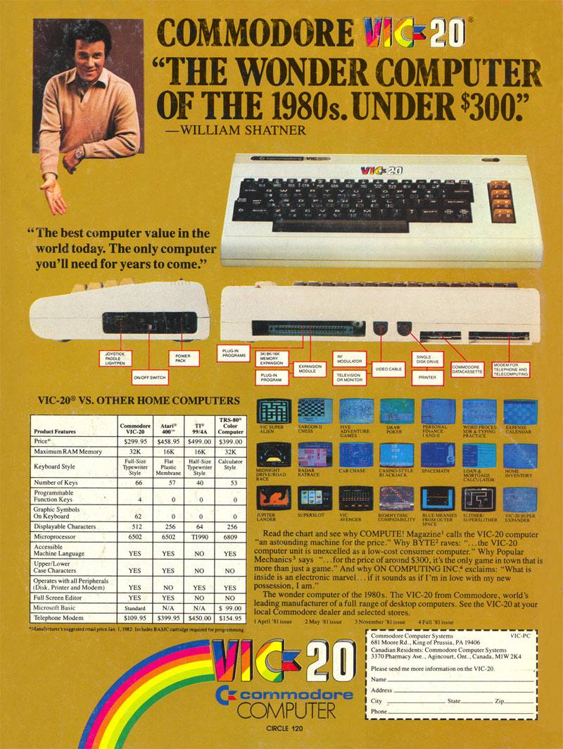 Commodore VIC-20. If it was good enough for William Shatner it was good enough for us future developers