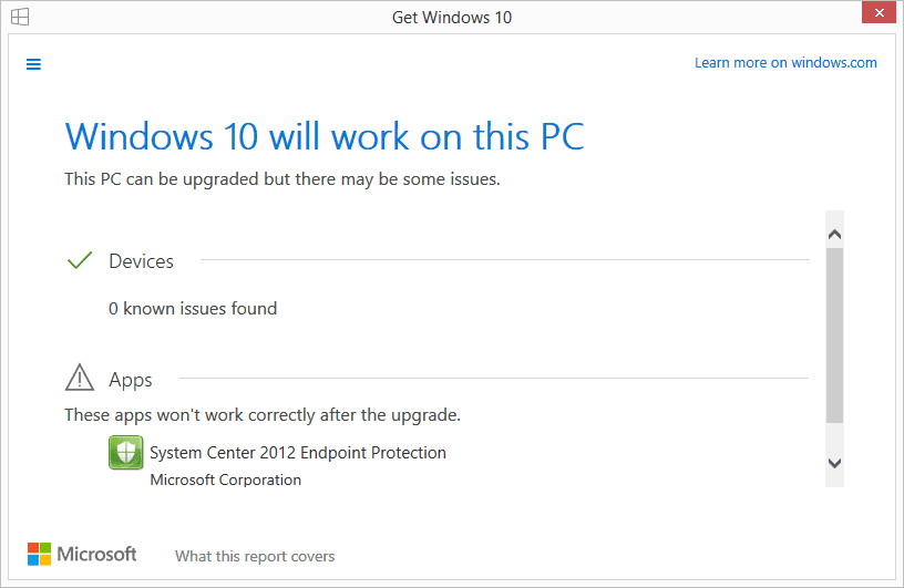 Windows 10 will work on this PC